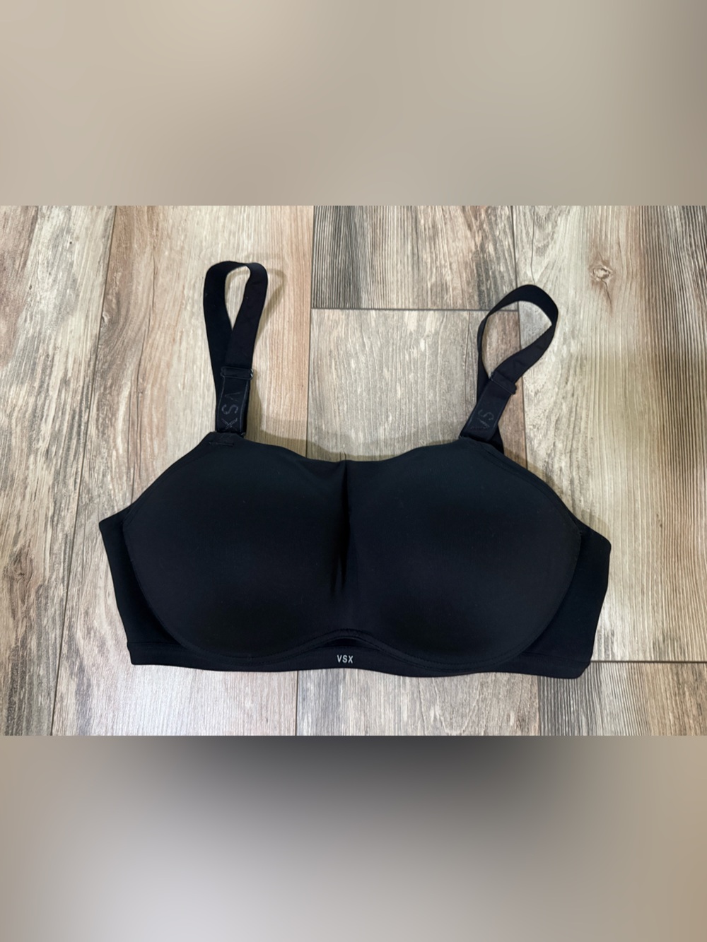 Victoria's Secret VSX Black Padded Support Bra 34DDD